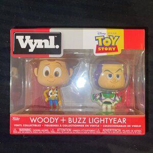 Funko Disney Toy Story Vynl Woody and Buzz Lightyear Vinyl Collectibles NEW